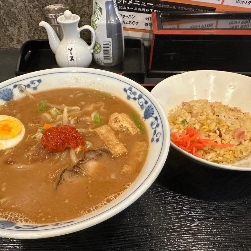 辛味噌ラーメン＋ミニチャーハン(浅井屋)