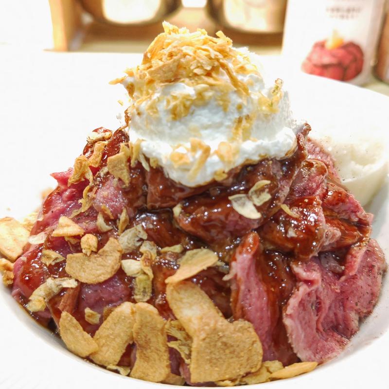 ビーフステーキライスM  マッシュポテト(ステーキライスの店 センタービーフ横浜関内本店)