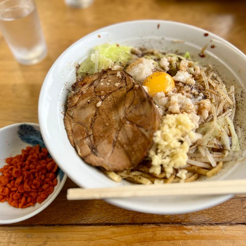 汁なし豚ラーメン(麺屋ななしぐれ )