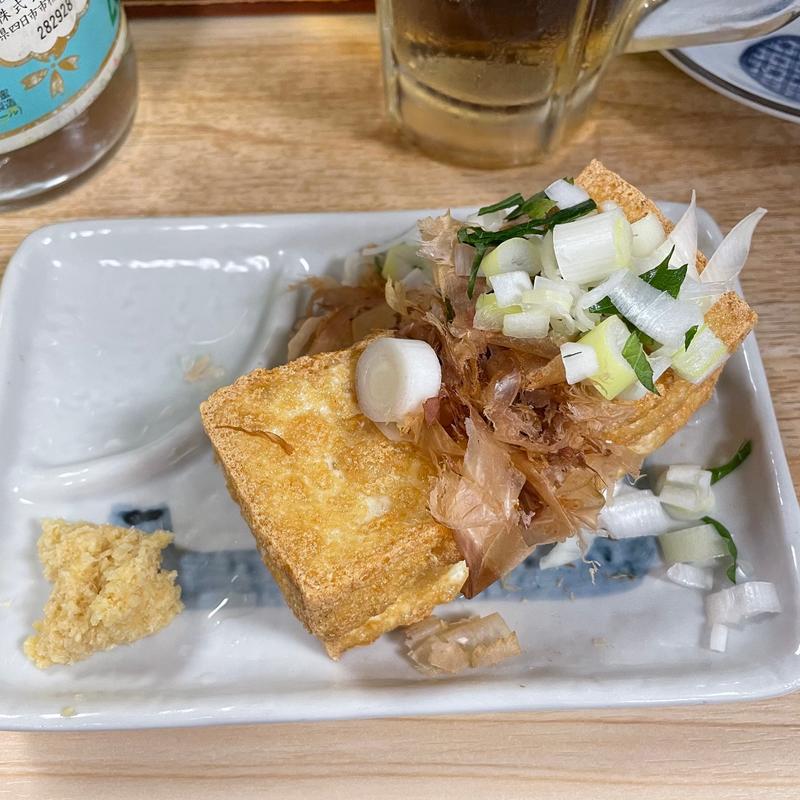 厚揚げ(大衆酒場 酒呑んで飯食って蛙之介 溝の口店)