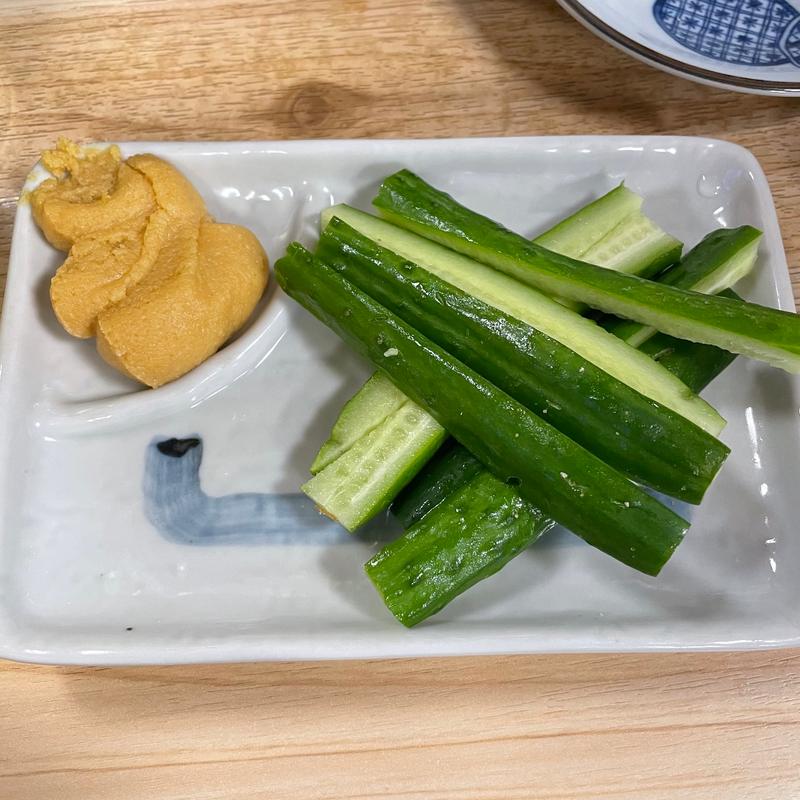 味噌きゅうり(大衆酒場 酒呑んで飯食って蛙之介 溝の口店)