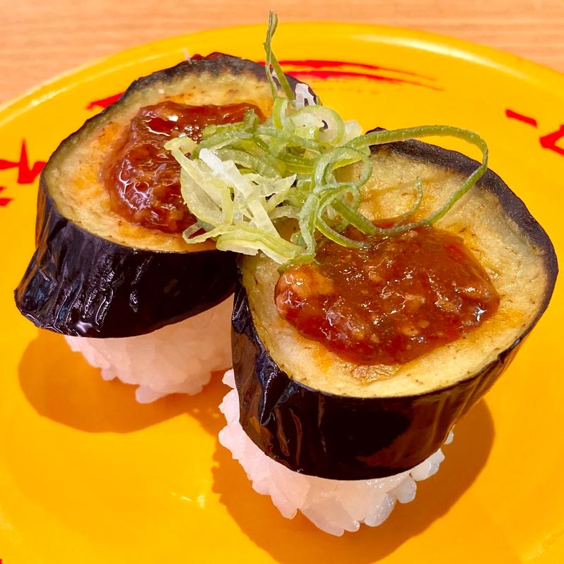 麻婆揚げなすにぎり(スシロー 熱田店)