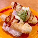 フカの天ぷらガーリックソース