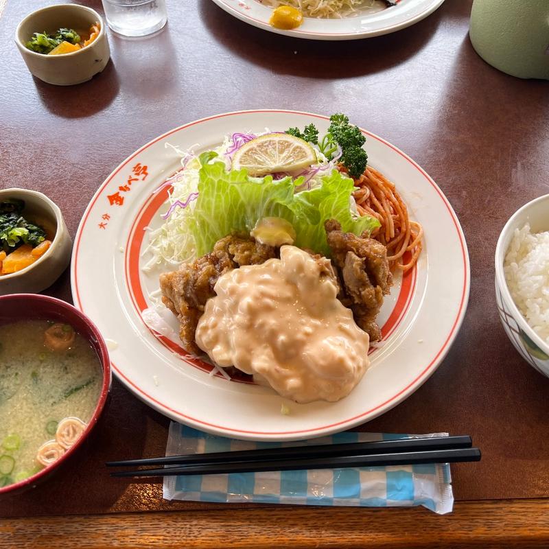 チキン南蛮定食（味噌汁ご飯付き）(金なべ亭 )