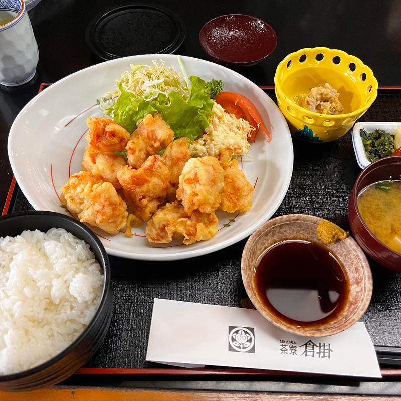 とり天定食(茶寮 倉掛)