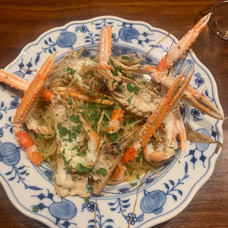 渡り蟹のパスタ(ラ・ルッチョラ)