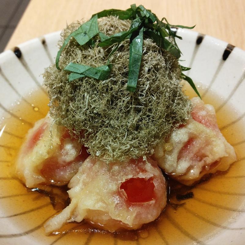トマトの揚げ出しおぼろ昆布かけ(やちよ 仙台エスパル店)