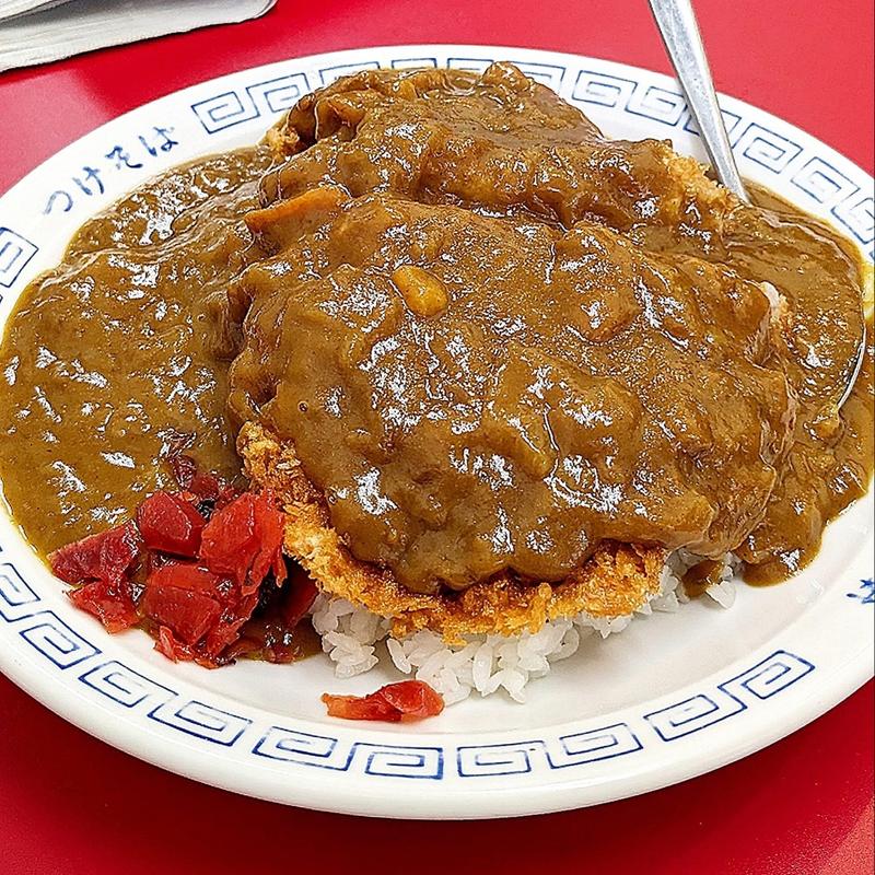 カツカレー ミニラーメン(大勝軒)