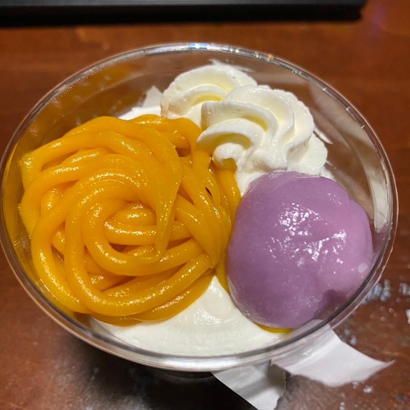 かぼちゃとほうじ茶のパフェ(セブン-イレブン 福津中央５丁目店)