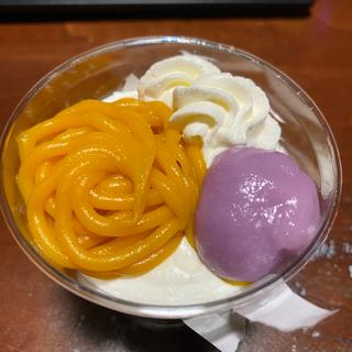 かぼちゃとほうじ茶のパフェ(セブン-イレブン 福津中央５丁目店)
