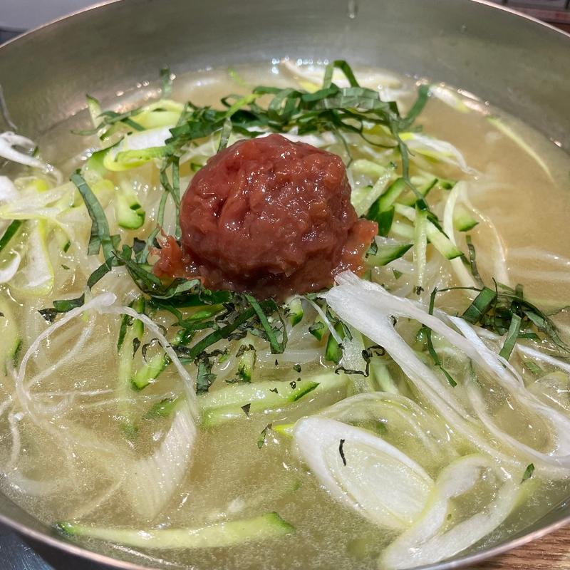 梅しそ冷麺定食(橙 （だいだい）)