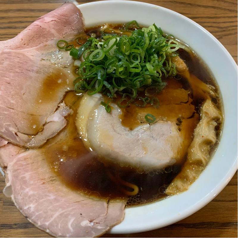 黒醤油ブラックの空らーめん(麺屋 海から空へ)