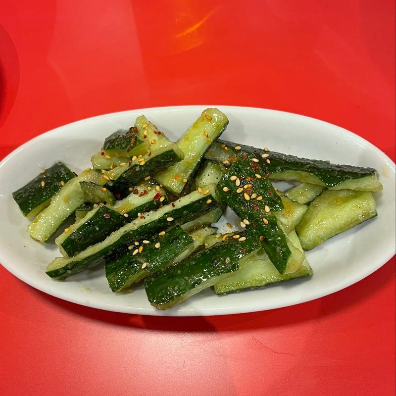 たたきキューリ(餃子屋弐ノ弐福島店)