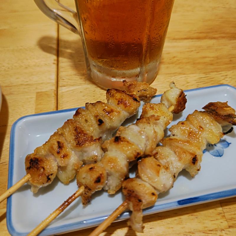 ぼんじり(もつ焼き串焼き 肉の佐藤 藤沢店)