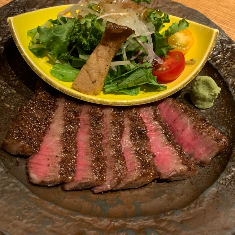 近江牛網焼きステーキ(和食 波奈 仙台店)