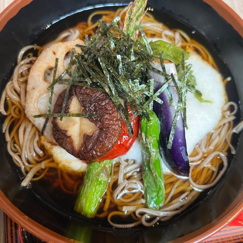 葉わさびとろろそば(そばきり　みよ田　松本パルコ店)