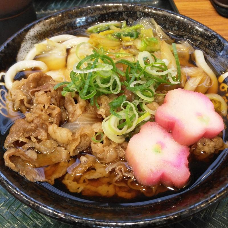 牛すきうどん(小)(はなまるうどん 仙台イービーンズ店)