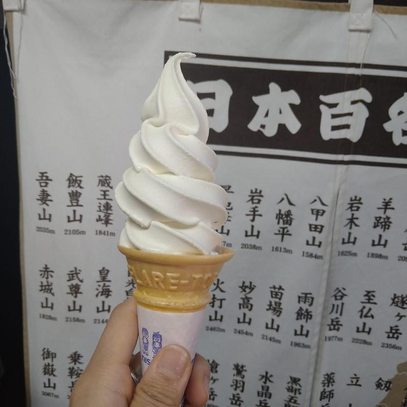 サルナシソフトクリーム(越後屋食堂)