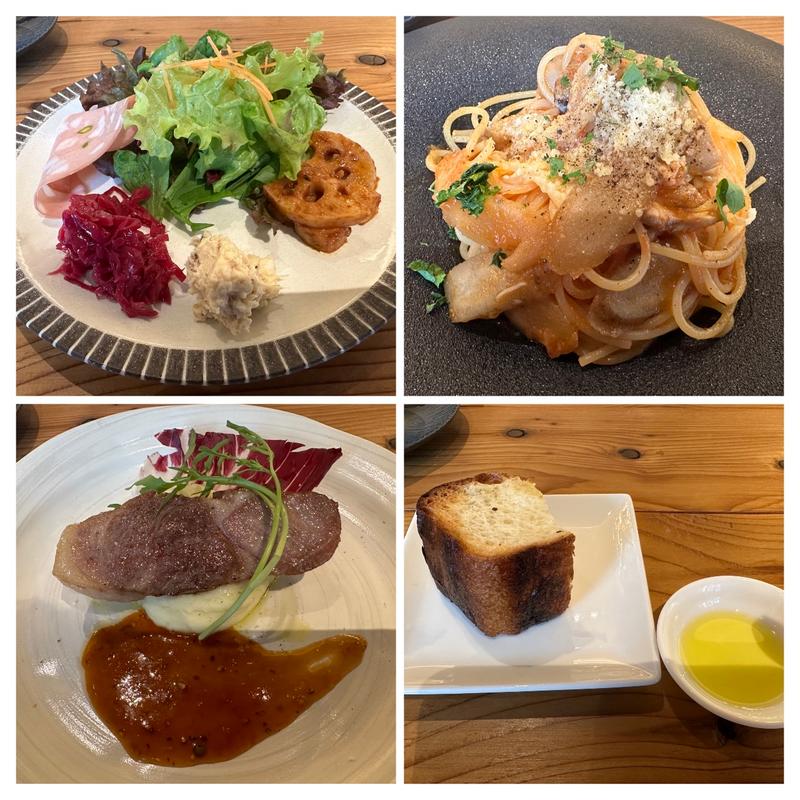 Cコース (トマトソーススパゲッティ➕富良野ポーク)(ELMO+ 笹塚店)