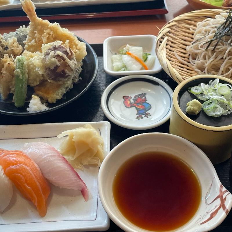 秋の握りと天ぷら定食(がってん食堂大島屋 狭山店)