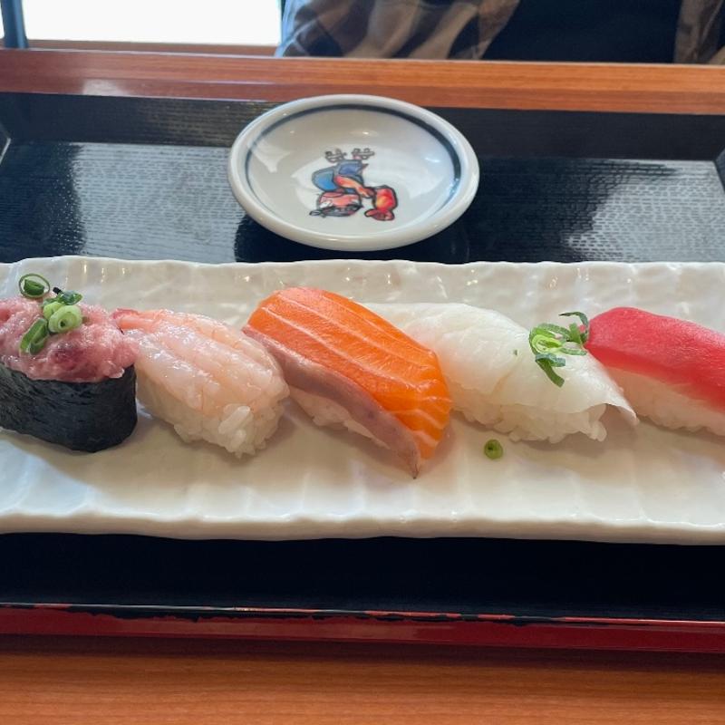 市場場外5貫握り(がってん食堂大島屋 狭山店)