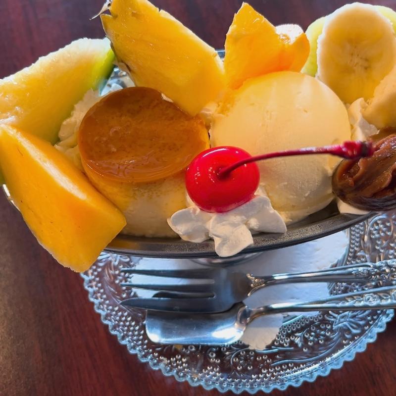 プリンアラモード(喫茶フリスコ)