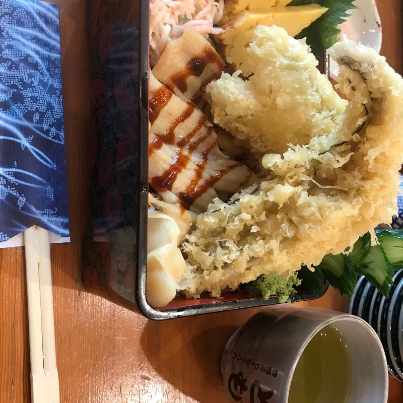 煮あなご天丼(海鮮とも )