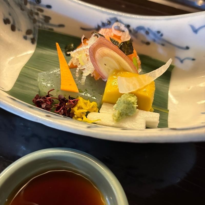 紅鱒胡麻和え(黒茶屋)