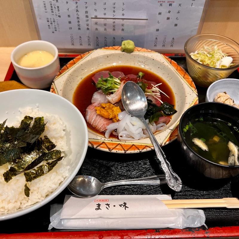 あとのせ特上海鮮丼(大衆割烹 まさ味)
