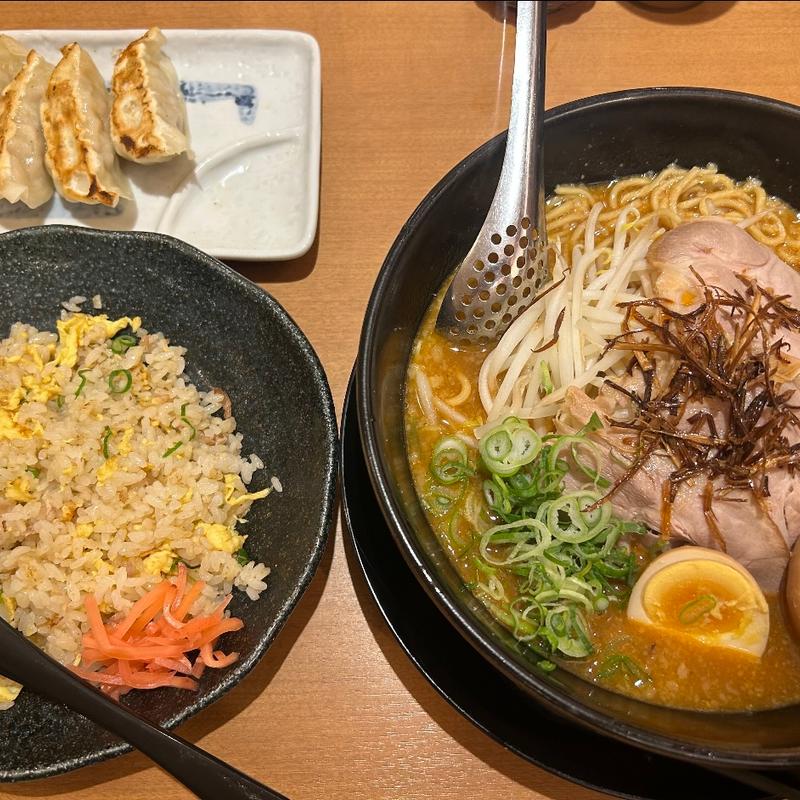 煮玉子さきがけみそ 黄金トリオセット(玉子チャーハン・ギョーザ)(一刻魁堂 豊田インター店)