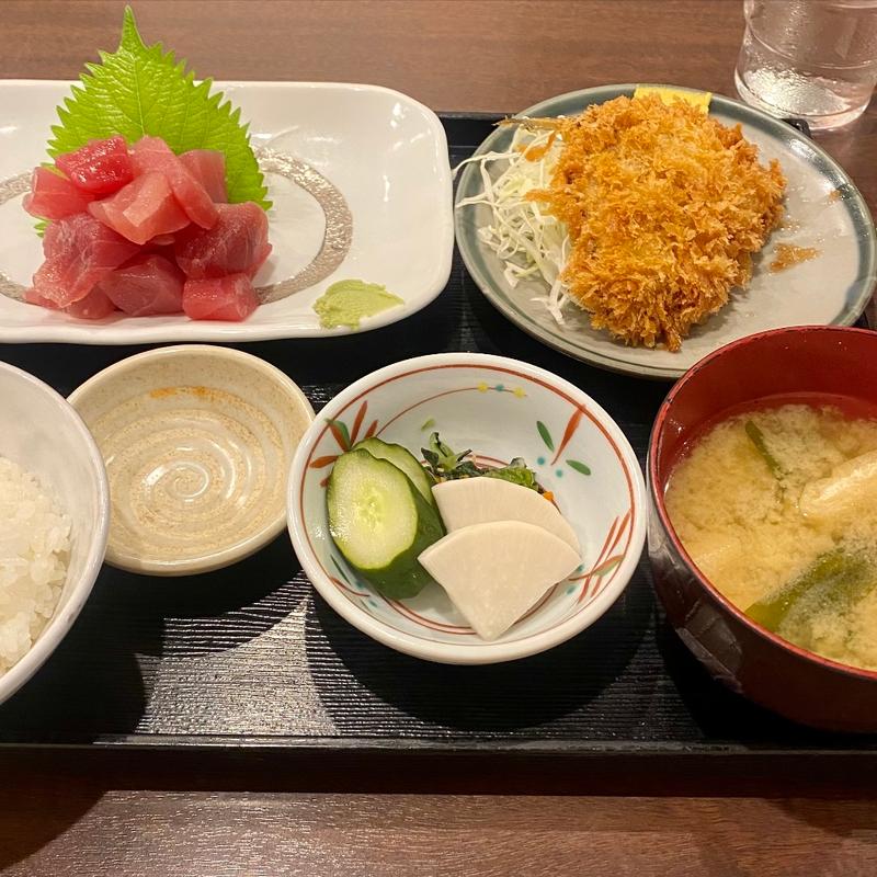 マグロぶつ定食(巣鴨ときわ食堂 駒込店)