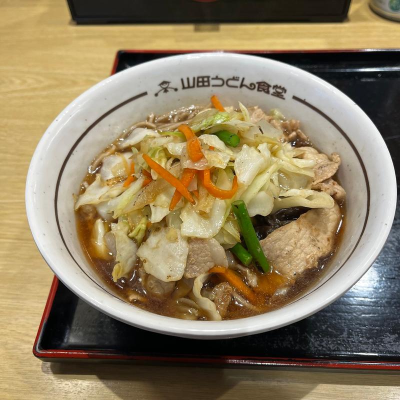 野菜の旨みたっぷりそば(山田うどん食堂 さいたま丸ヶ崎店)