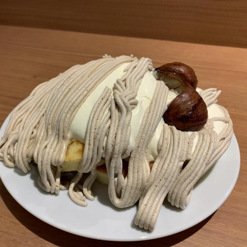 モンブランパンケーキ(天然氷 かき氷専門店 きらきら星)