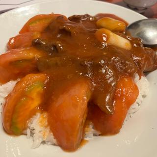 トマトと牛肉のかけご飯(中華菜館 同發 本館 )
