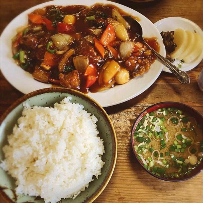 酢豚ライス(お食事処 ぼんち)