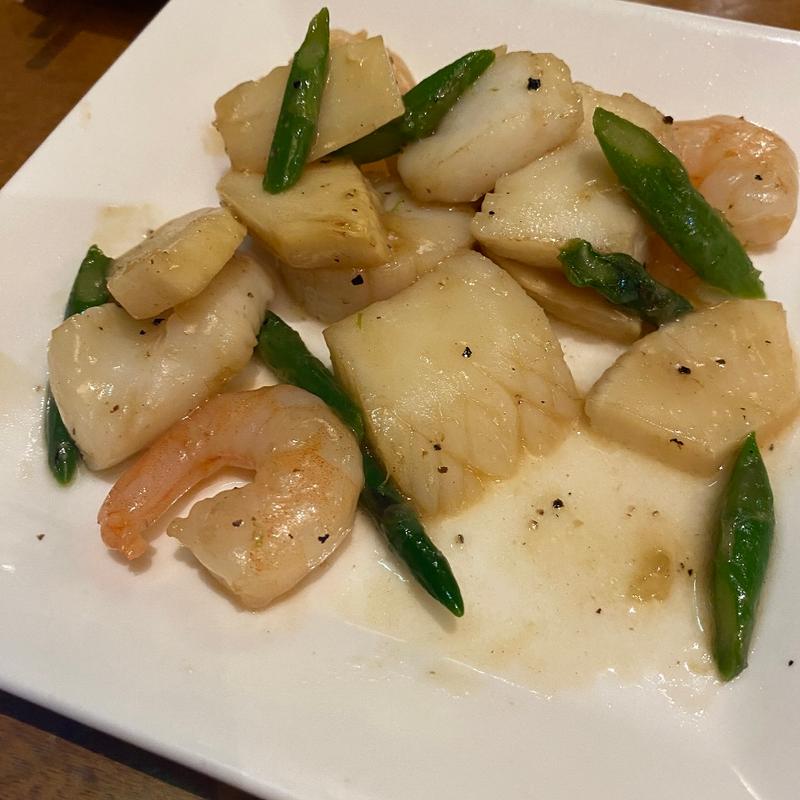 魚介塩炒め(はこだてビール)