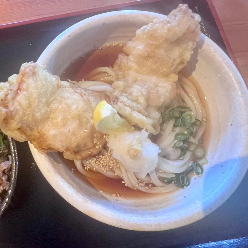 かしわおろしぶっかけ（とり天2個）(平蔵 )