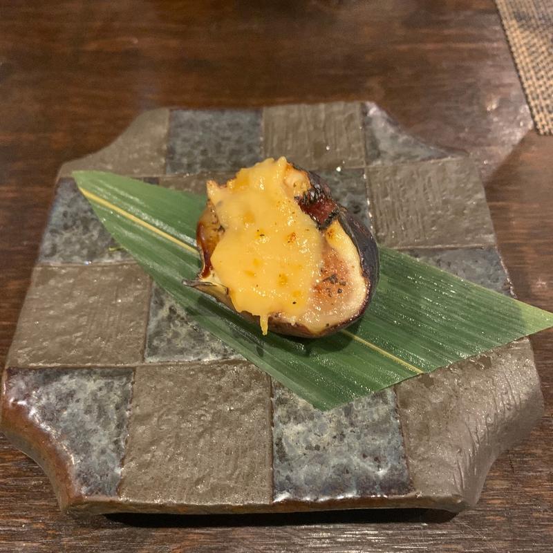 竹コース　無花果田楽(松や酒店)