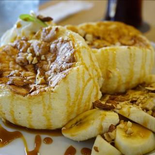 キャラメルバナナパンケーキ(MOON SIDE CAFE)