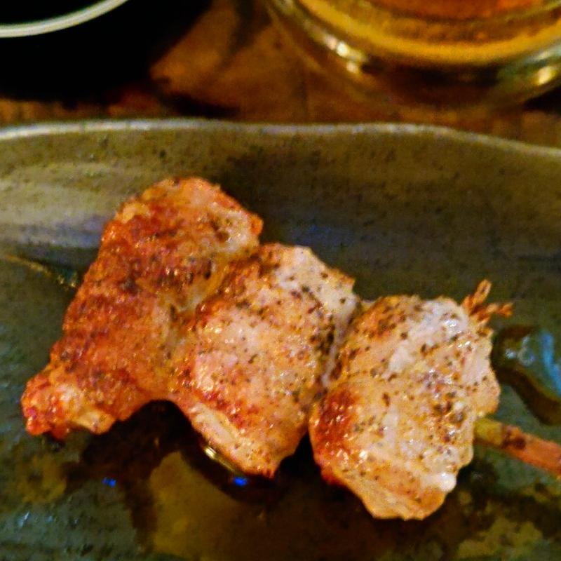 豚えのき串(関内もつ肉店 )