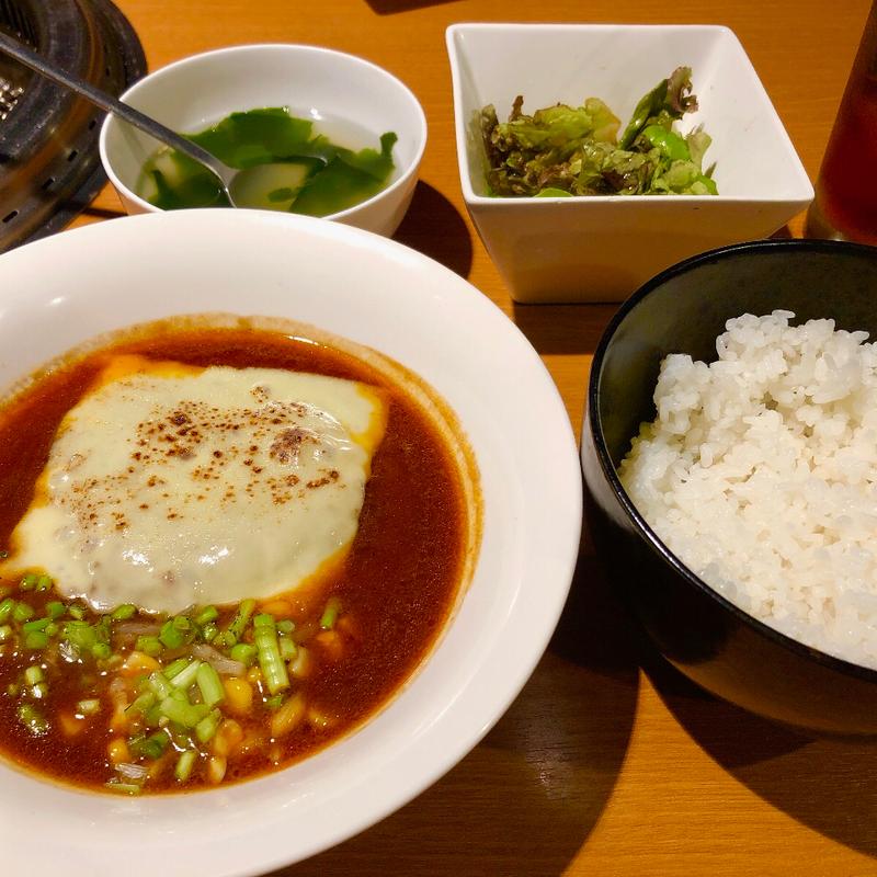犇ハンバーグ定食(焼肉 犇 ひしめき 中野坂上)