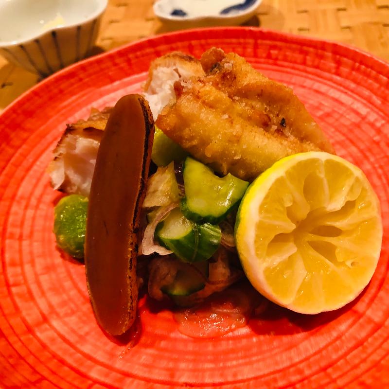 強肴_若狭ぐじ、銀宝、銀杏、水茄子　(料理 澤)