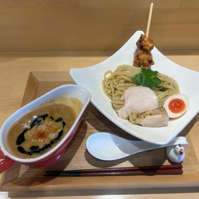 鶏の味噌つけ麺(鶏スタイル林)