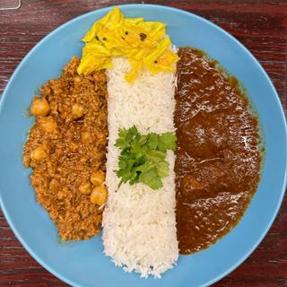 2種あいがけ(エピタフカレー)