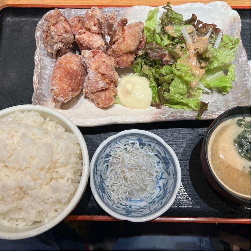 唐揚げ定食(ちゃんこ部屋 浅草店)