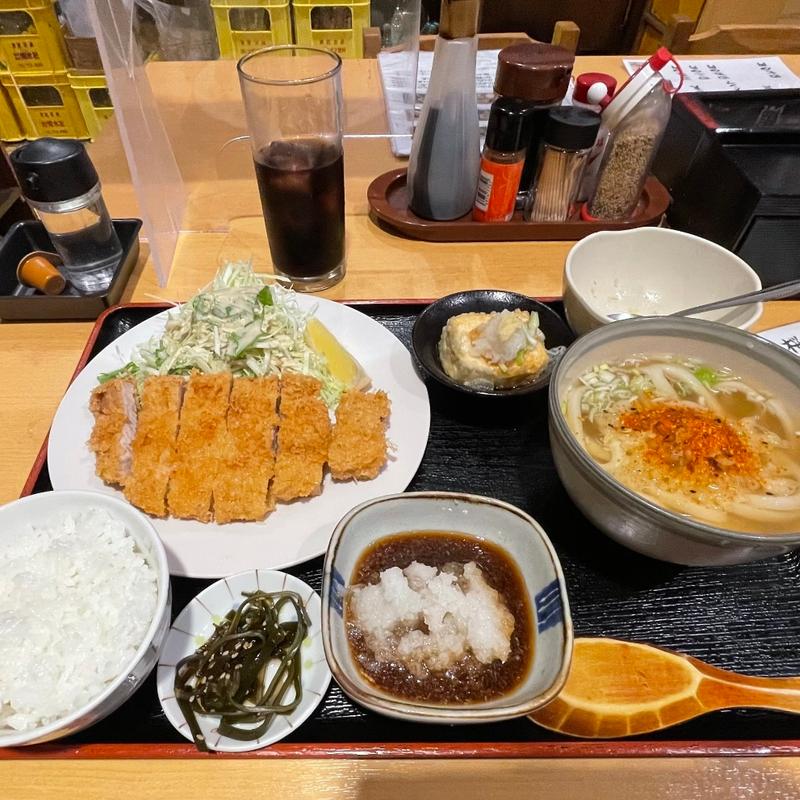 おろしトンカツ定食(さぬきうどん 元咲(げんき))