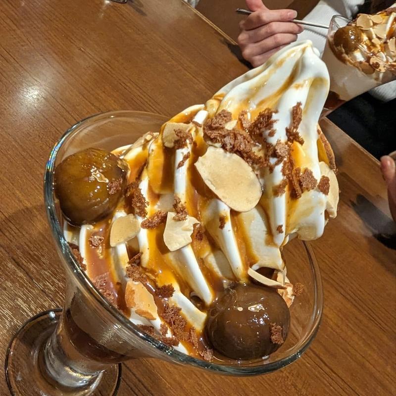 マロンの塩キャラメルパフェ(びっくりドンキー 吉祥寺店)