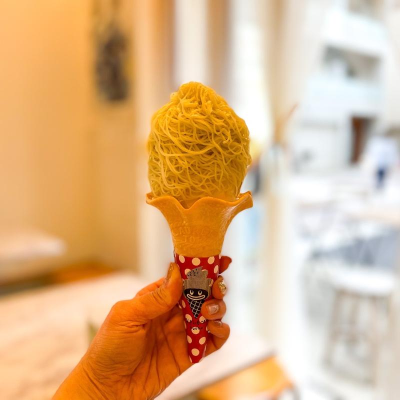 うなぎいも芋モンブランソフト(うなぎいもストアinTOKYO)