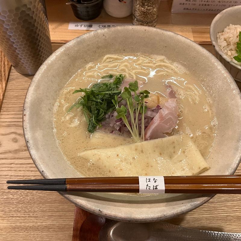 真鯛そば　白湯(真鯛そば はなたば)