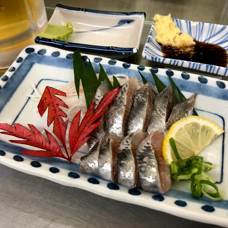 生いわし造り(岩田屋酒店)
